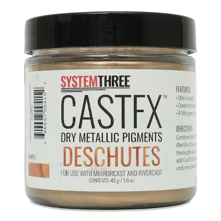 System Three Resins CastFX Dry Metallic Color Pigments, Deschutes, 45g 3156S06